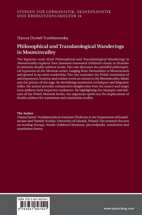 Produktbild: Philosophical and Translatological Wanderings in Moominvalley