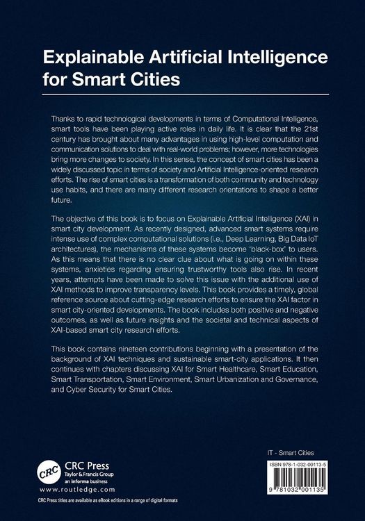 Produktbild: Explainable Artificial Intelligence for Smart Cities