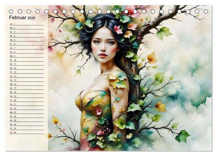 Produktbild: Waldgeborene Eleganz (Tischkalender 2026 DIN A5 quer), CALVENDO Monatskalender