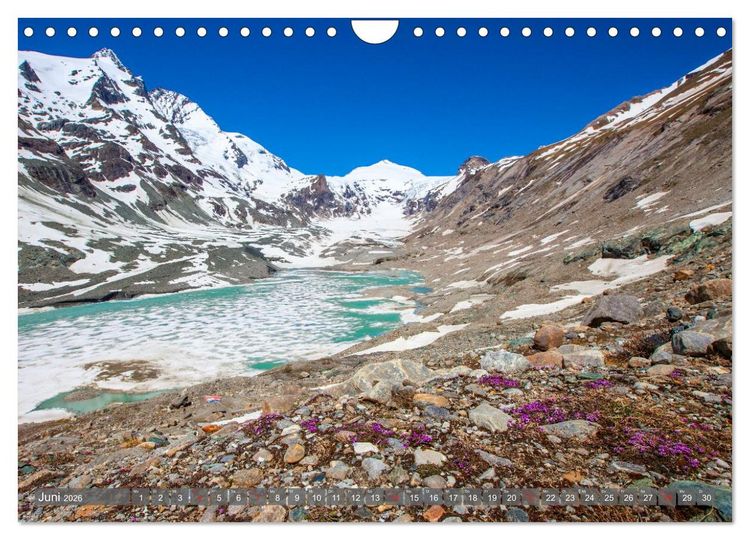 Produktbild: Berge - Gletscher - Seen (Wandkalender 2026 DIN A4 quer), CALVENDO Monatskalender