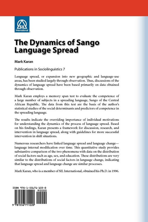 Produktbild: The Dynamics of Sango Language Spread