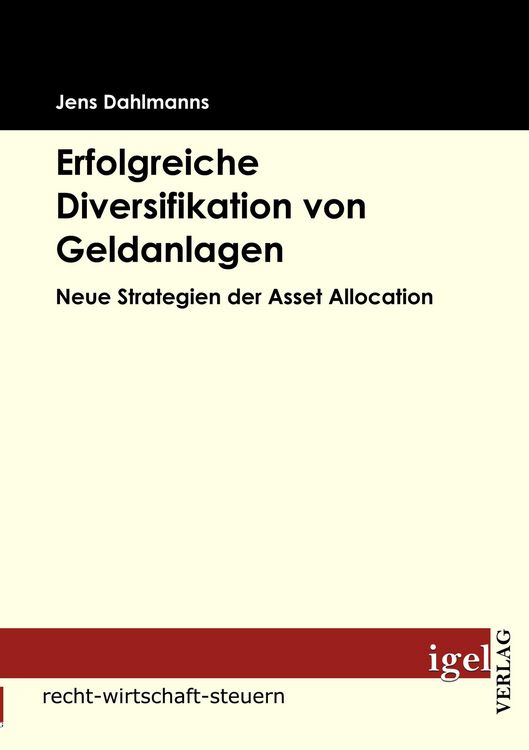 Produktbild: Erfolgreiche Diversifikation von Geldanlagen