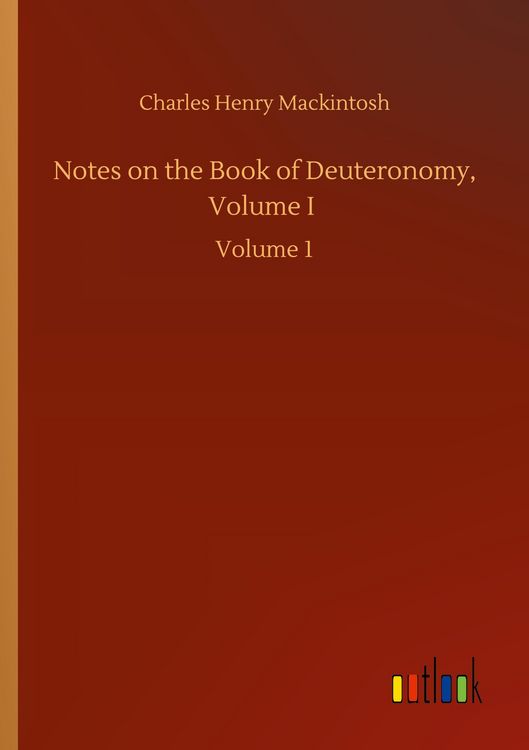 Produktbild: Notes on the Book of Deuteronomy, Volume I
