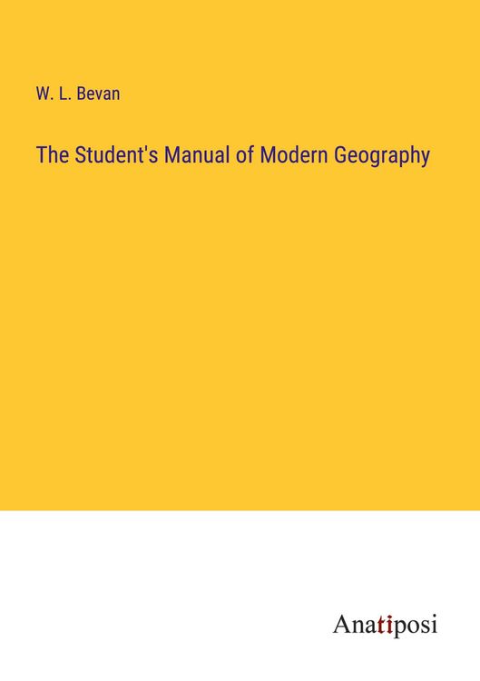 Produktbild: The Student's Manual of Modern Geography