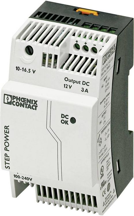 Produktbild: Phoenix Contact 2868570 Hutschienen-Netzteil (DIN-Rail) 12 V/DC 3.3 A 36 W Anzahl Ausg&auml;nge:1 x Inhalt 1 St.