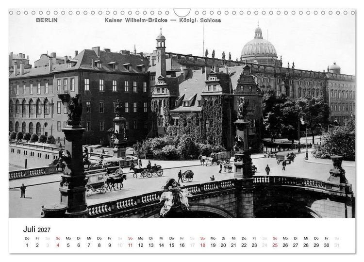 Produktbild: Gr&uuml;&szlig;e aus dem alten Berlin (Wandkalender 2027 DIN A3 quer), CALVENDO Monatskalender