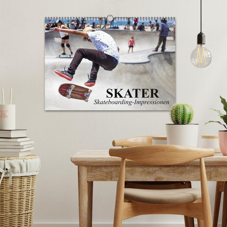 Produktbild: Skater. Skateboarding-Impressionen (Wandkalender 2026 DIN A3 quer), CALVENDO Monatskalender