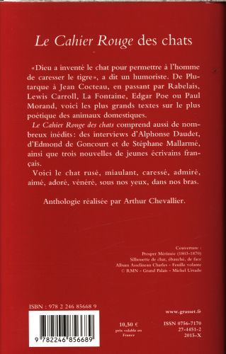 Produktbild: Le cahier rouge des chats