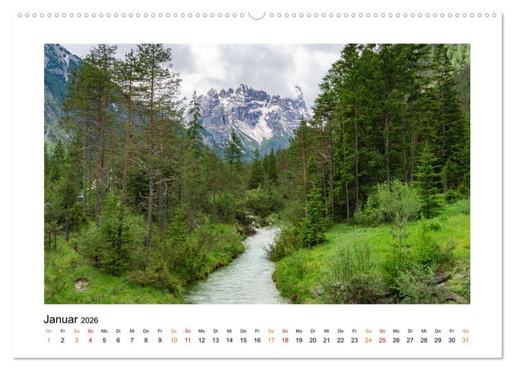 Produktbild: S&uuml;dtirol - Traumhafte Berge und Seen im Norden Italiens (hochwertiger Premium Wandkalender 2026 DIN A2 quer), Kunstdruck in Hochglanz