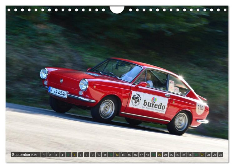 Produktbild: OLDTIMER BERGRENNEN - Kleine Flitzer (Wandkalender 2026 DIN A4 quer), CALVENDO Monatskalender