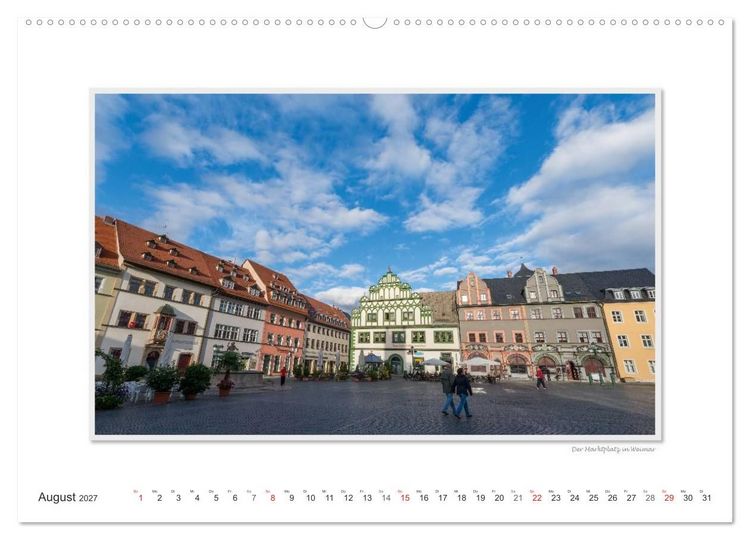 Produktbild: Emotionale Momente: Weimarer Ansichten. (hochwertiger Premium Wandkalender 2027 DIN A2 quer), Kunstdruck in Hochglanz
