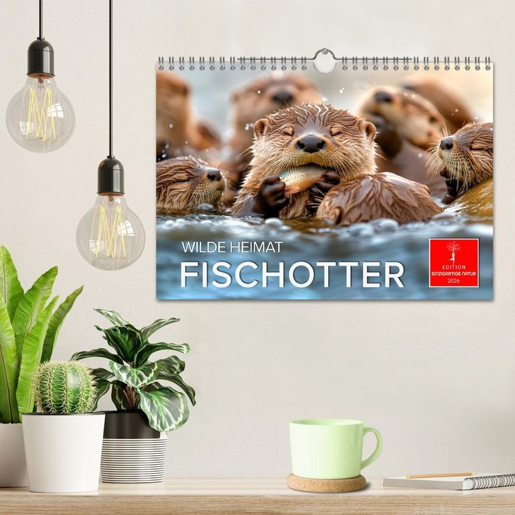 Produktbild: Wilde Heimat - Fischotter (Wandkalender 2026 DIN A4 quer), CALVENDO Monatskalender