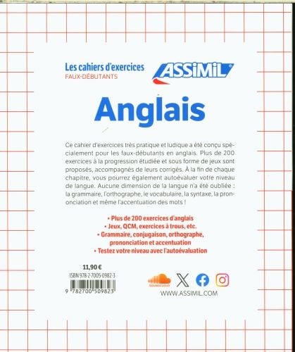Produktbild: English Beginners Workbook for French Speakers