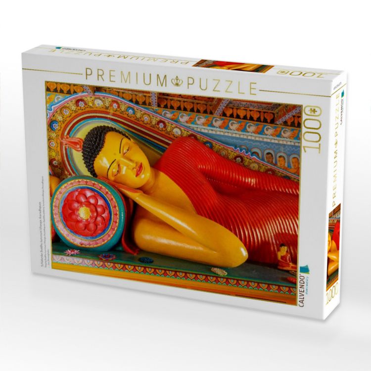 Produktbild: CALVENDO Puzzle Schlafender Buddha, Isurumuni Viharaya, Anuradhapura | 1000 Teile Lege-Gr&ouml;&szlig;e 64x48cm Foto-Puzzle f&uuml;r gl&uuml;ckliche Stunden