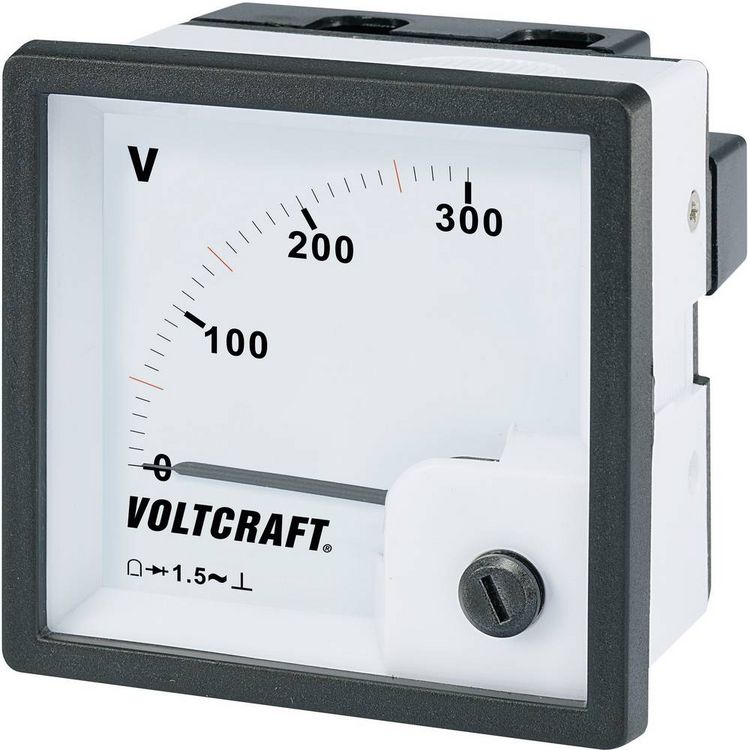 Produktbild: VOLTCRAFT AM-72x72/300V AM-72x72/300V Analog-Einbaumessger&auml;t AM-72x72/300V 300V Drehspule
