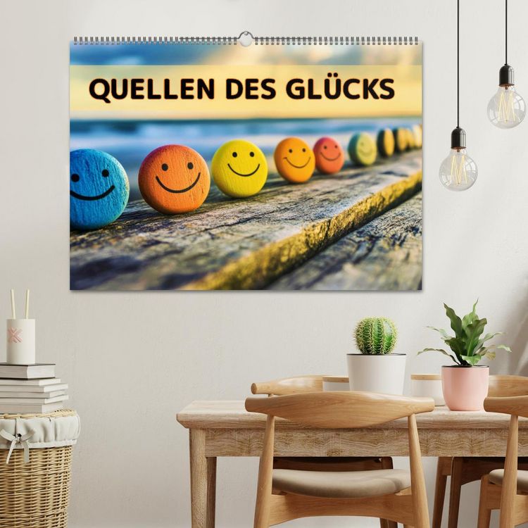 Produktbild: Quellen des Gl&uuml;cks (Wandkalender 2026 DIN A2 quer), CALVENDO Monatskalender