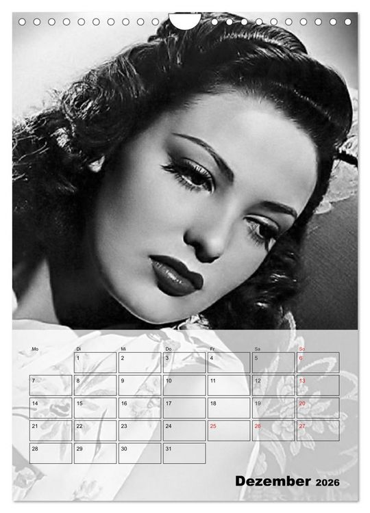 Produktbild: Filmstars der goldenen Leinwandjahre (Wandkalender 2026 DIN A4 hoch), CALVENDO Monatskalender