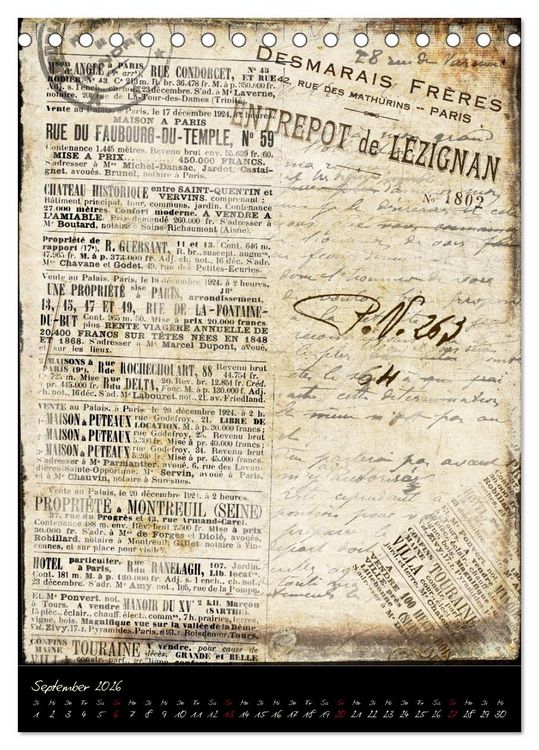 Produktbild: Vintage Welten (Tischkalender 2026 DIN A5 hoch), CALVENDO Monatskalender