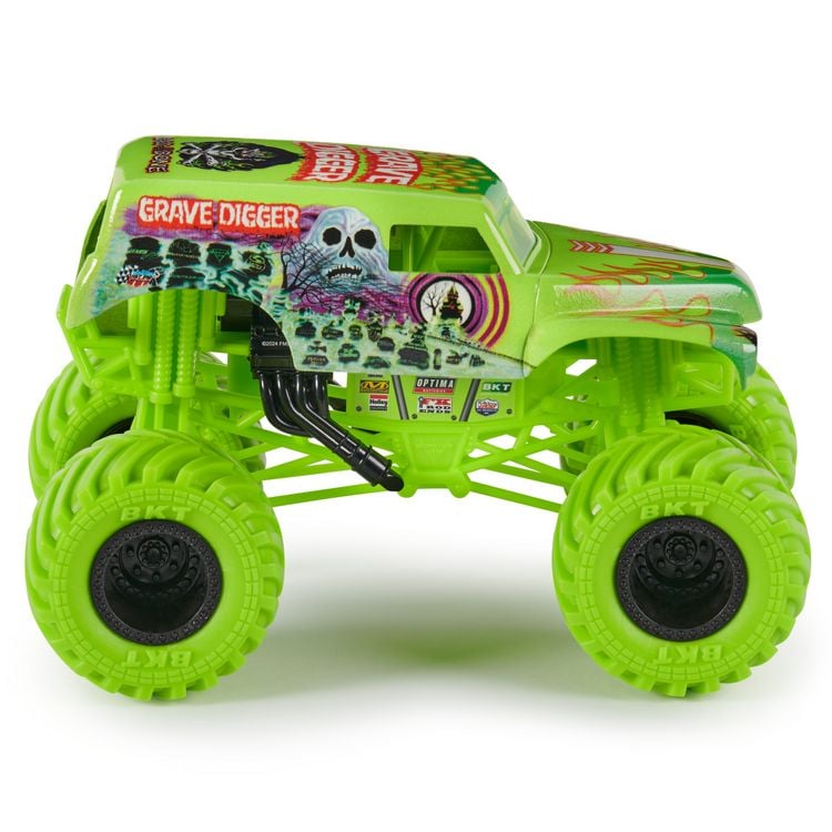 Produktbild: Monster Jam, offizieller Grave Digger Monster Truck, detailreiches Metall-Spritzguss-Fahrzeug im Ma&szlig;stab 1:24, Spielzeug f&uuml;r Kinder ab 4 Jahren