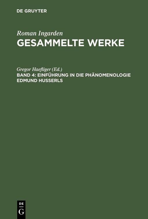 Produktbild: Einf&uuml;hrung in die Ph&auml;nomenologie Edmund Husserls