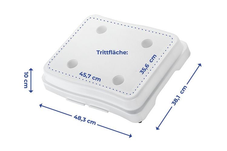Produktbild: Bad-Stufe 1er, 38,1 x 48,3 x 10 cm