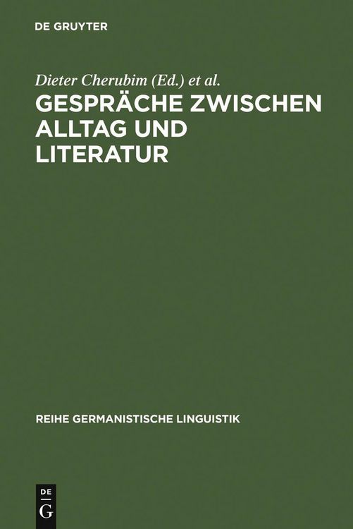 Produktbild: Gespr&auml;che zwischen Alltag und Literatur