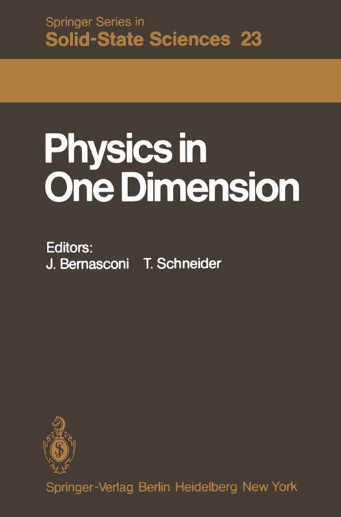 Produktbild: Physics in One Dimension