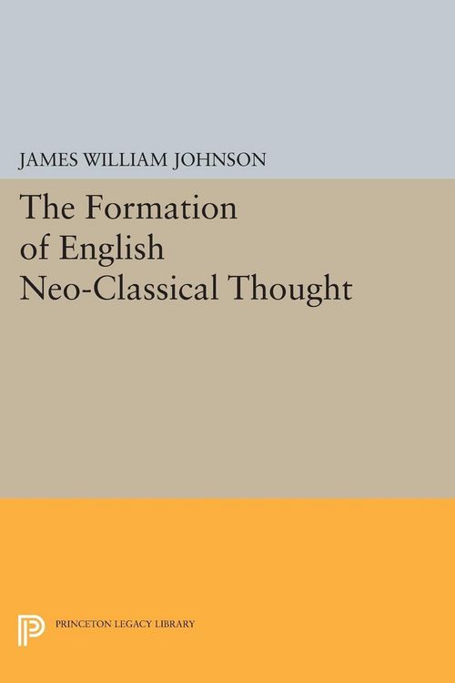 Produktbild: Formation of English Neo-Classical Thought