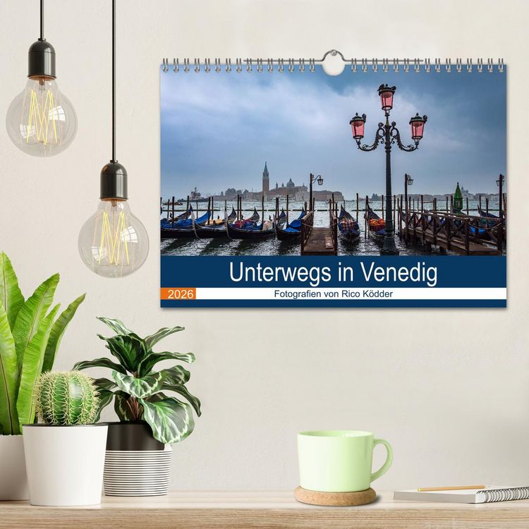 Produktbild: Unterwegs in Venedig (Wandkalender 2026 DIN A4 quer), CALVENDO Monatskalender