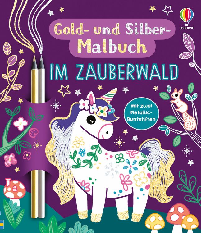 Produktbild: Gold- und Silber-Malbuch: Im Zauberwald