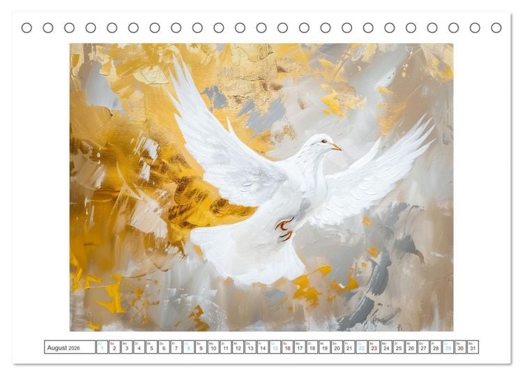 Produktbild: Die Sprache des Friedens (Tischkalender 2026 DIN A5 quer), CALVENDO Monatskalender