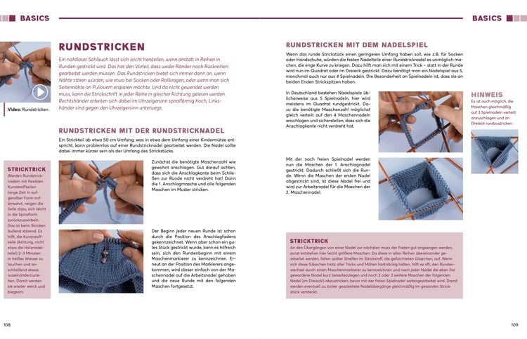 Stricken basics - Alle Techniken auch für Linkshänder!