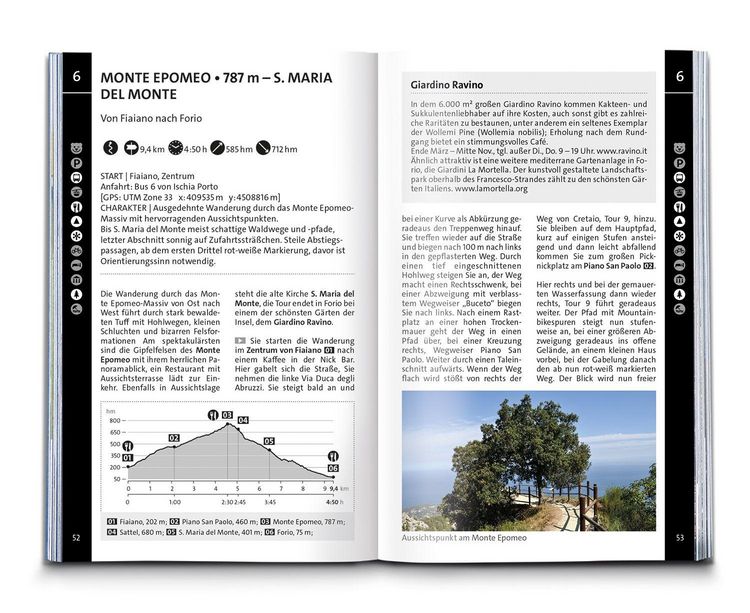 Produktbild: KOMPASS Wanderf&uuml;hrer Golf von Neapel, Ischia, Capri, Halbinsel Sorrent, Amalfi-K&uuml;ste und Cilento, 60 Touren