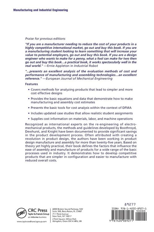 Produktbild: Product Design for Manufacture and Assembly