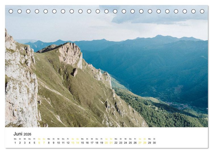Produktbild: Asturien - Von der K&uuml;ste bis zu den Gipfeln Europas (Tischkalender 2026 DIN A5 quer), CALVENDO Monatskalender