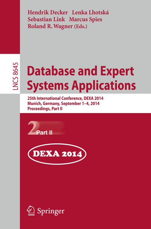 Produktbild: Database and Expert Systems Applications