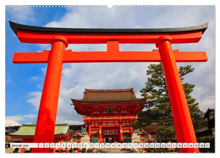 Produktbild: Kyoto Impressionen (hochwertiger Premium Wandkalender 2026 DIN A2 quer), Kunstdruck in Hochglanz