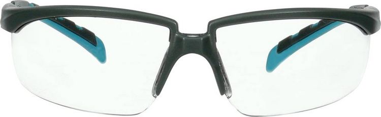 Produktbild: 3M S2001SGAF-BGR Schutzbrille mit Antibeschlag-Schutz, mit Antikratz-Schutz T&uuml;rkis, Grau EN 166 DIN 166