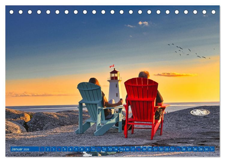 Produktbild: KANADA - Der maritime Osten (Tischkalender 2026 DIN A5 quer), CALVENDO Monatskalender