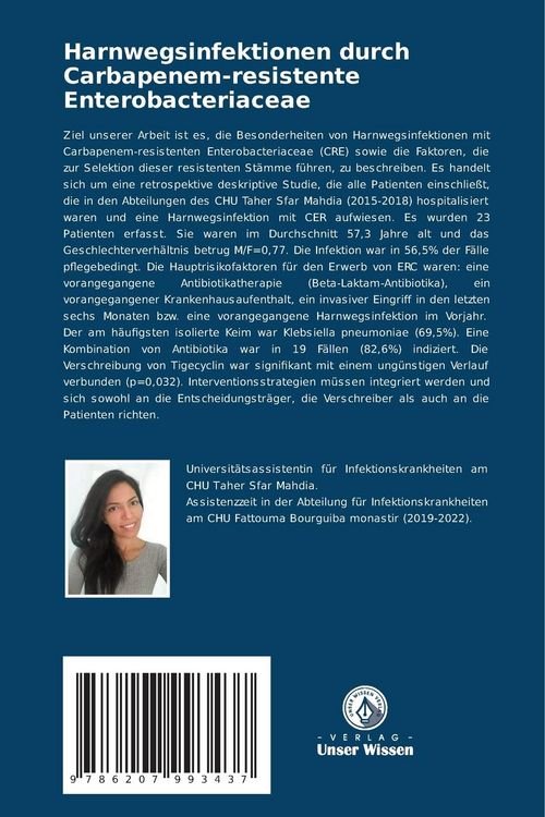 Produktbild: Harnwegsinfektionen durch Carbapenem-resistente Enterobacteriaceae