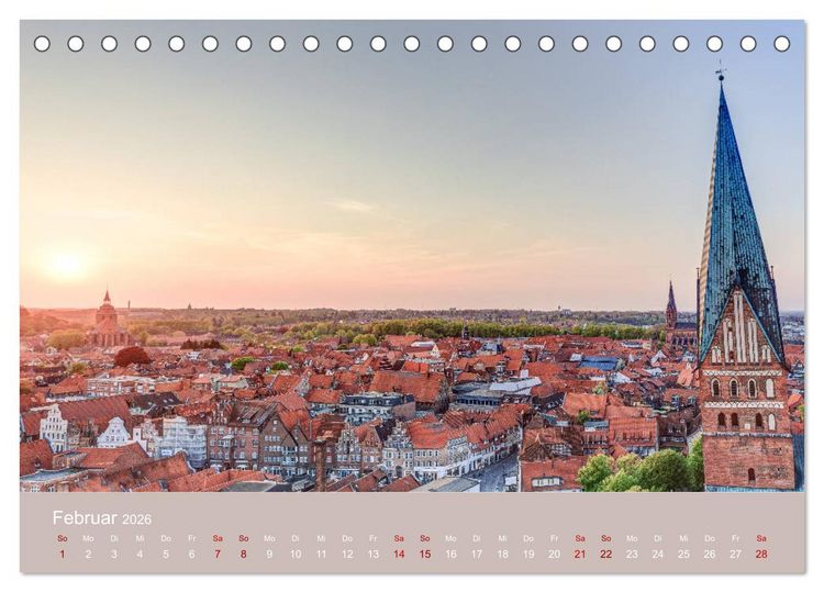 Produktbild: Fantastisches L&uuml;neburg (Tischkalender 2026 DIN A5 quer), CALVENDO Monatskalender