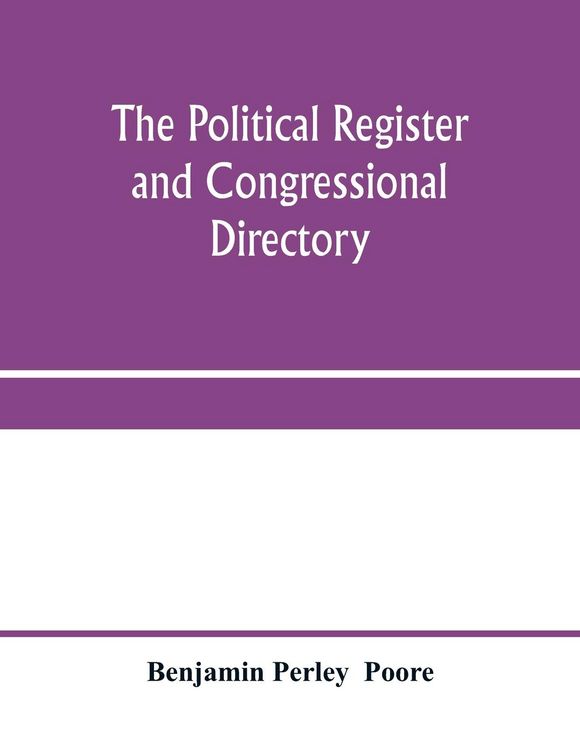 Produktbild: The political register and congressional directory