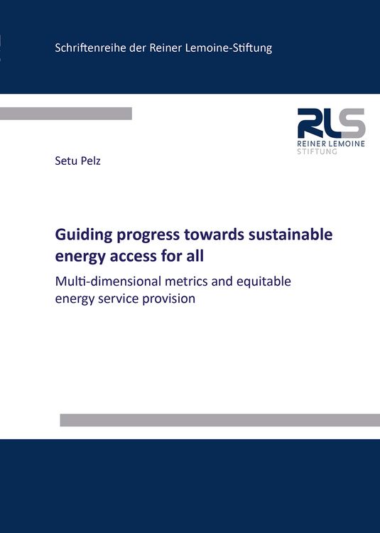 Produktbild: Guiding progress towards sustainable energy access for all
