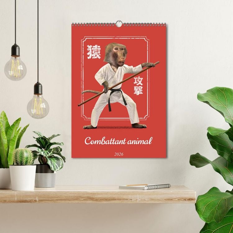 Produktbild: Combattant animal (Calendrier mural 2026 DIN A3 horizontal), CALVENDO calendrier mensuel