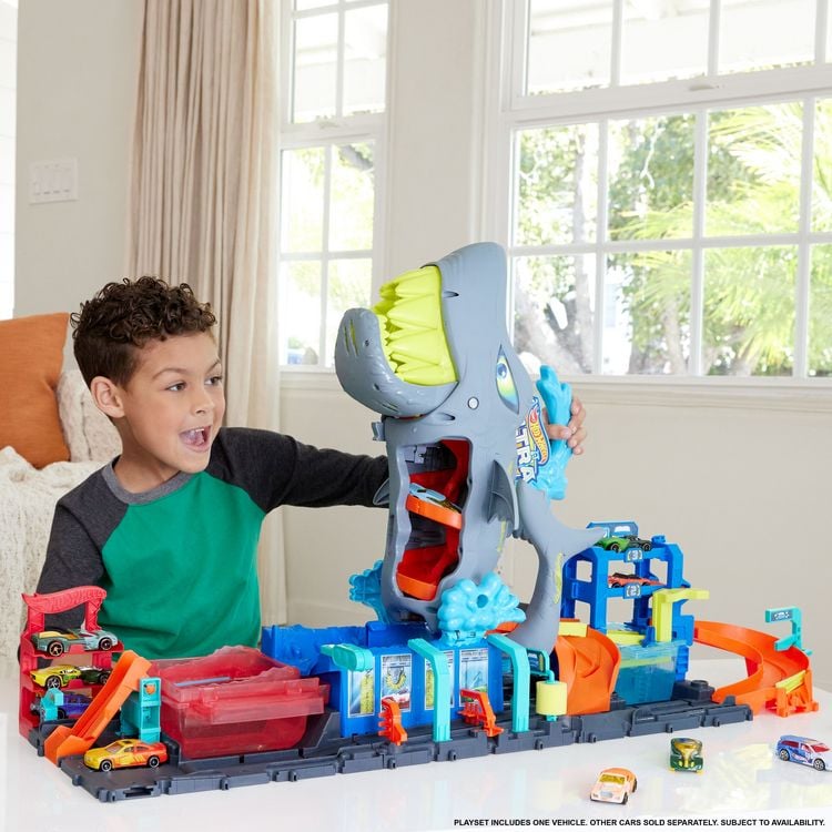 Produktbild: Hot Wheels City Ultimative Hai Auto-Waschanlage