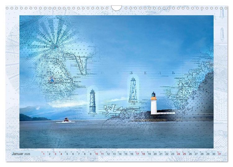 Produktbild: Seekarten der Tr&auml;ume (Wandkalender 2026 DIN A3 quer), CALVENDO Monatskalender