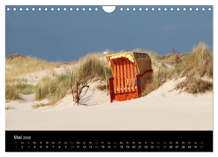 Produktbild: Amrum, Perle der Nordsee (Wandkalender 2026 DIN A4 quer), CALVENDO Monatskalender
