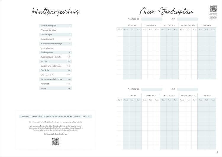 Produktbild: Lehrerkalender 2027