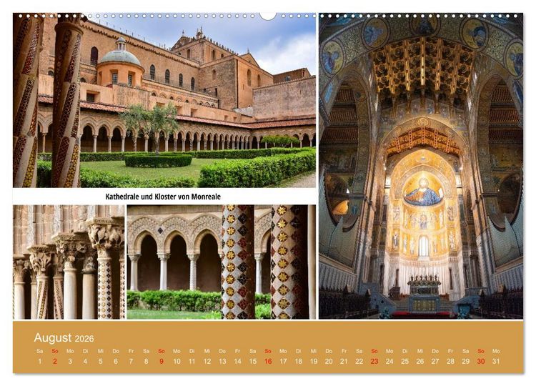 Produktbild: Palermo und der Westen von Sizilien (Wandkalender 2026 DIN A2 quer), CALVENDO Monatskalender
