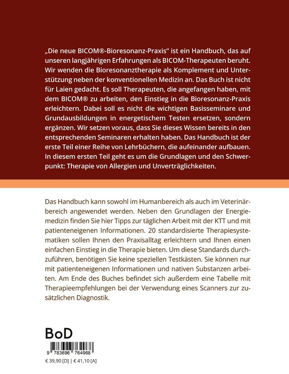Produktbild: Die neue BICOM - Bioresonanz - Praxis